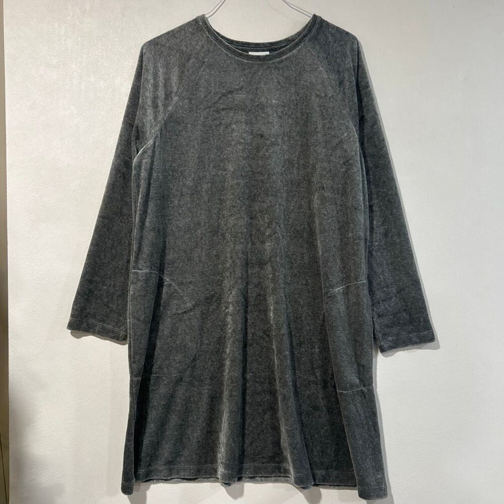 NWT Pure Jill J. Jill Petite XLP Dark Gray Cozy Knit Tunic Dress – Long Sleeve S